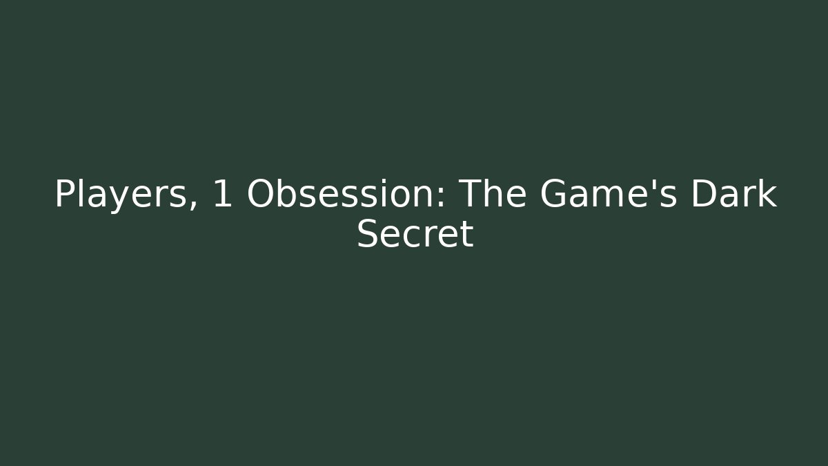 Players, 1 Obsession: The Game’s Dark Secret - Critter Realm