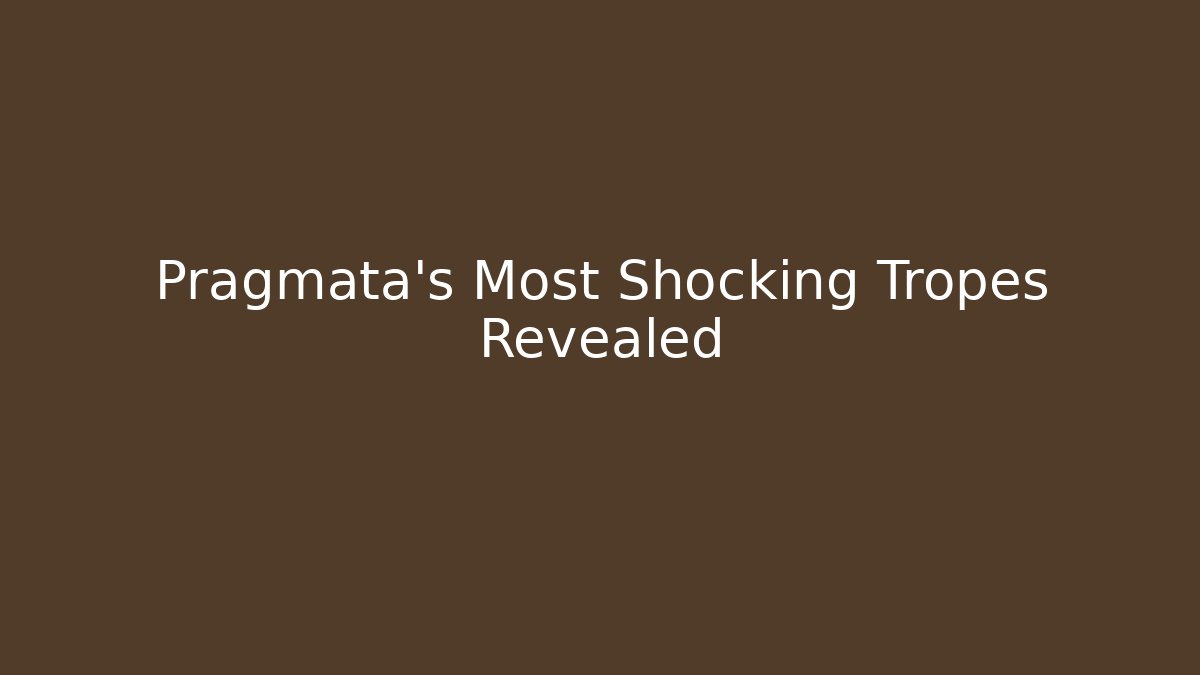 Pragmata's Most Shocking Tropes Revealed