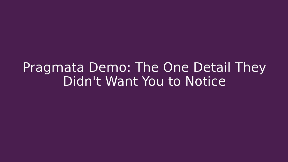 Pragmata Demo: The One Detail They Didn't Want You to Notice