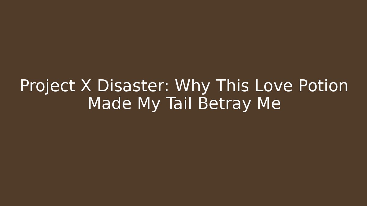 Project X Disaster: Why This Love Potion Made My Tail Betray Me