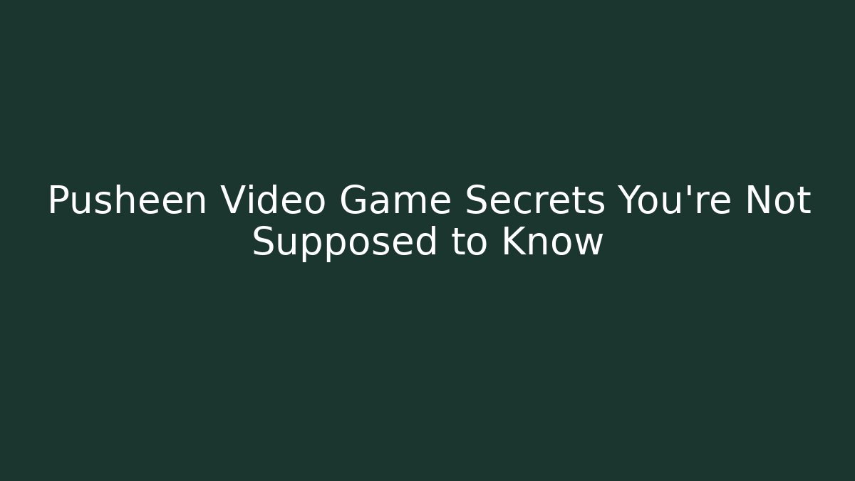 Pusheen Video Game Secrets You’re Not Supposed to Know