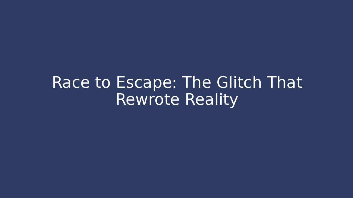 Race to Escape: The Glitch That Rewrote Reality
