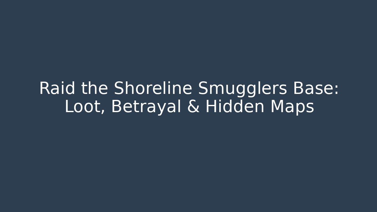 Raid the Shoreline Smugglers Base: Loot, Betrayal & Hidden Maps