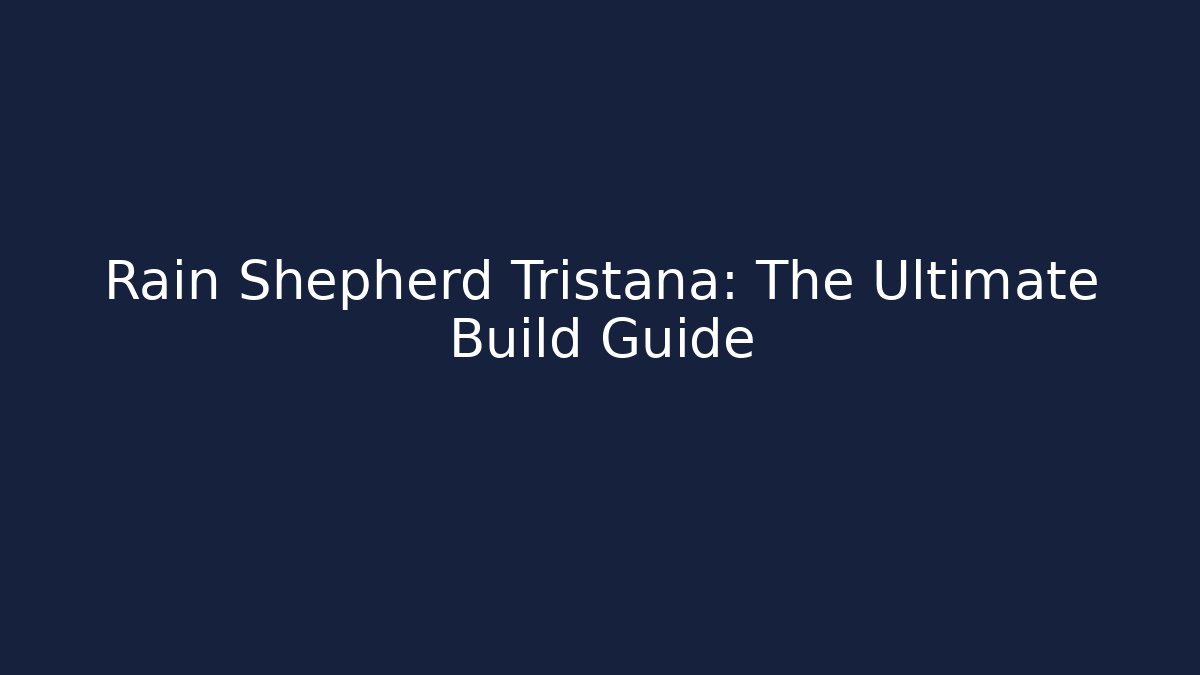 Rain Shepherd Tristana: The Ultimate Build Guide