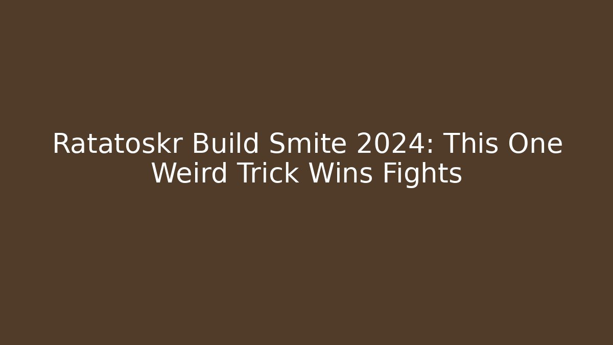 Ratatoskr Build Smite 2024: This One Weird Trick Wins Fights