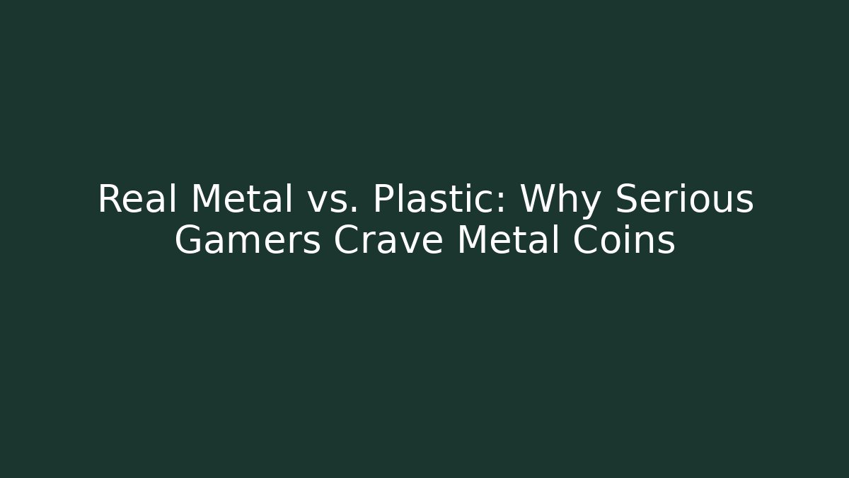 Real Metal vs. Plastic: Why Serious Gamers Crave Metal Coins