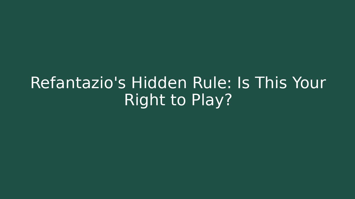 Refantazio's Hidden Rule: Is This Your Right to Play?