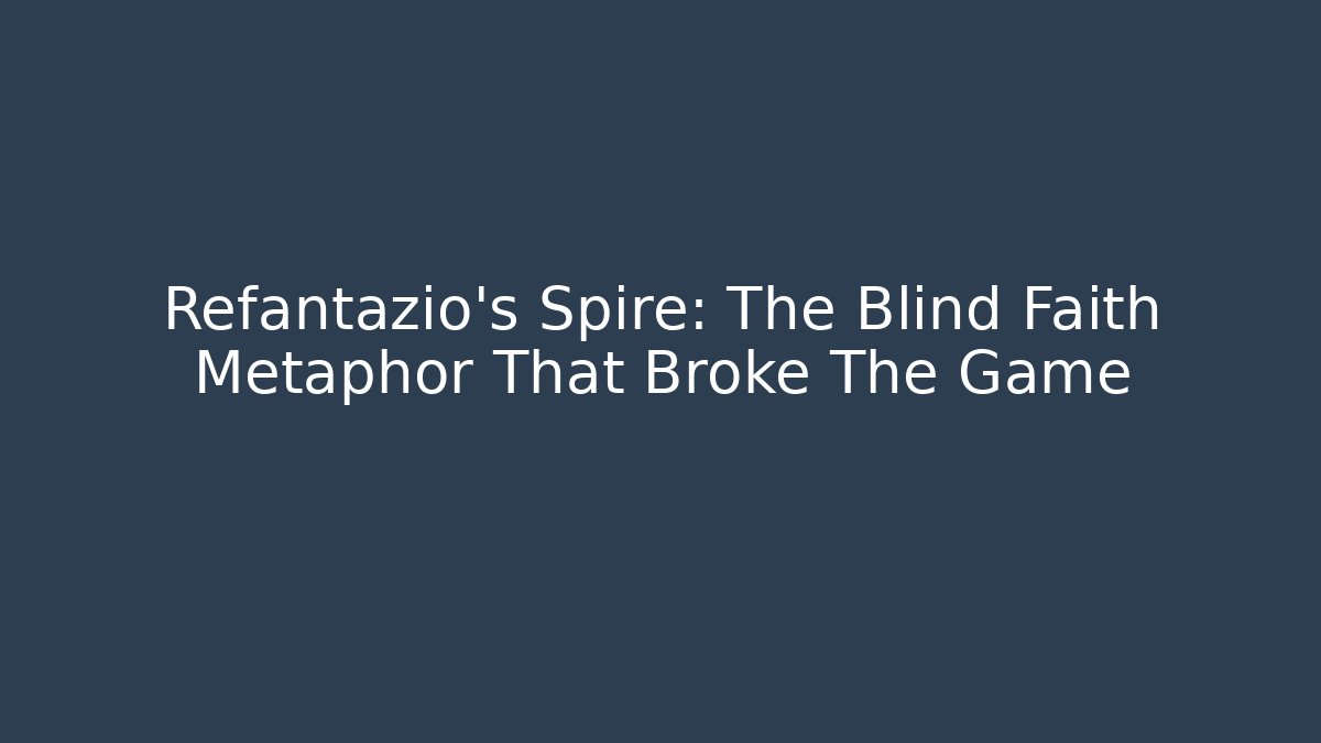 Refantazio’s Spire: The Blind Faith Metaphor That Broke The Game