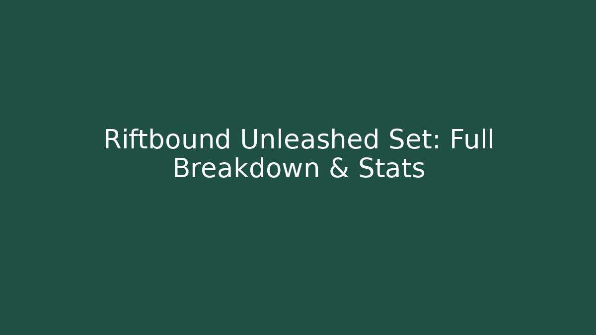 Riftbound Unleashed Set: Full Breakdown & Stats