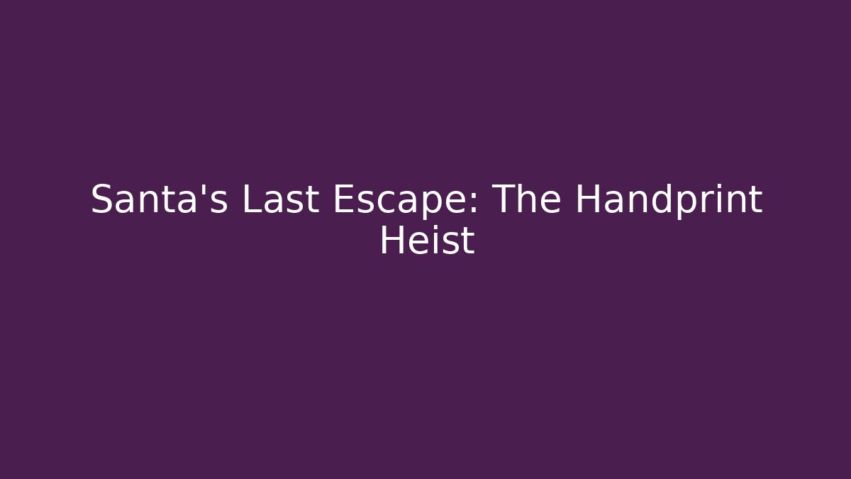 Santa's Last Escape: The Handprint Heist