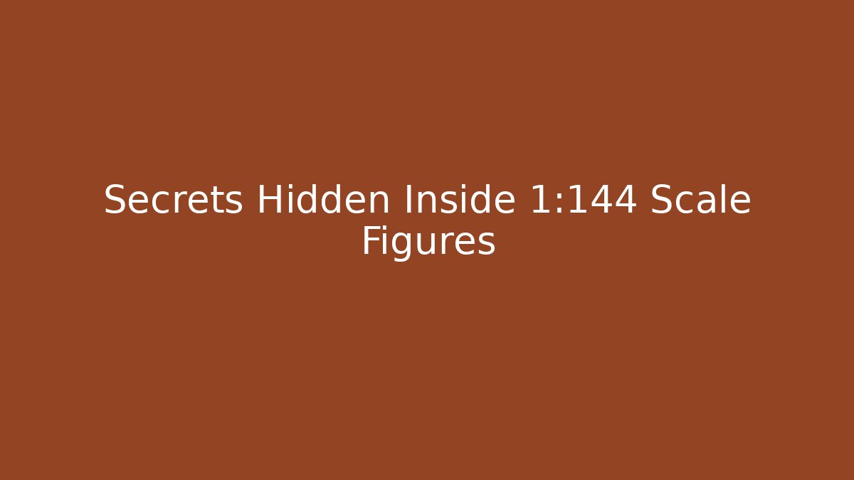 Secrets Hidden Inside 1:144 Scale Figures