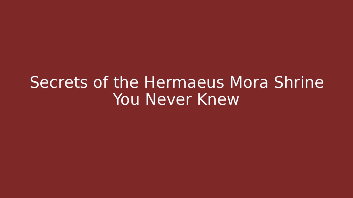 Secrets of the Hermaeus Mora Shrine You Never Knew - Critter Realm
