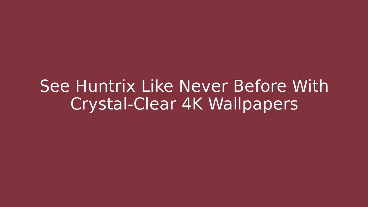See Huntrix Like Never Before With Crystal-Clear 4K Wallpapers