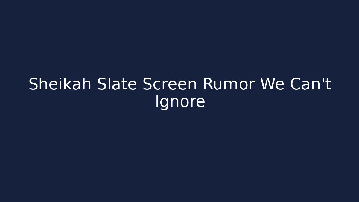 Sheikah Slate Screen Rumor We Can't Ignore - Critter Realm