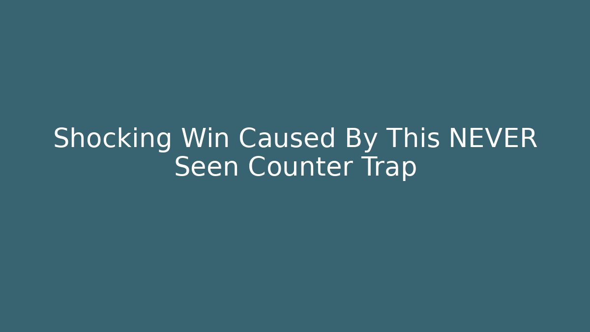 Shocking Win Caused By This NEVER Seen Counter Trap