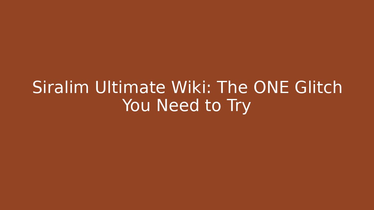 Siralim Ultimate Wiki: The ONE Glitch You Need to Try