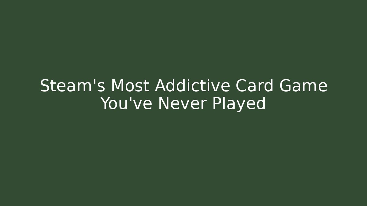 Steam's Most Addictive Card Game You've Never Played - Critter Realm