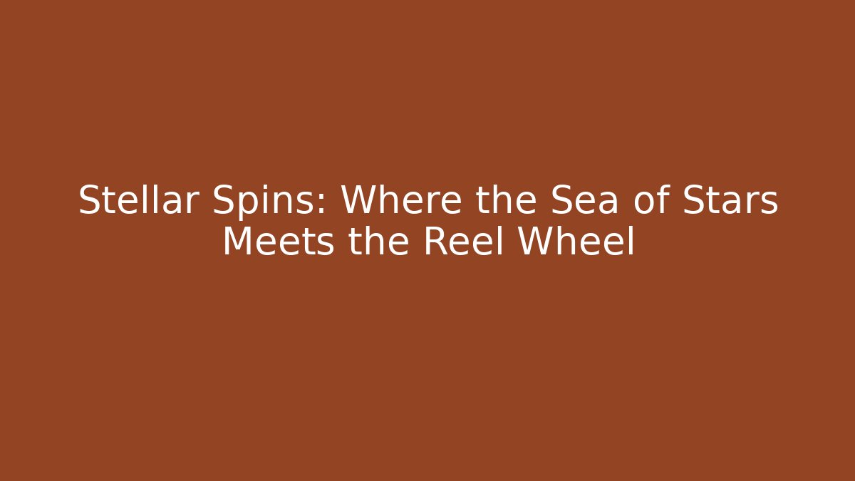 Stellar Spins: Where the Sea of Stars Meets the Reel Wheel