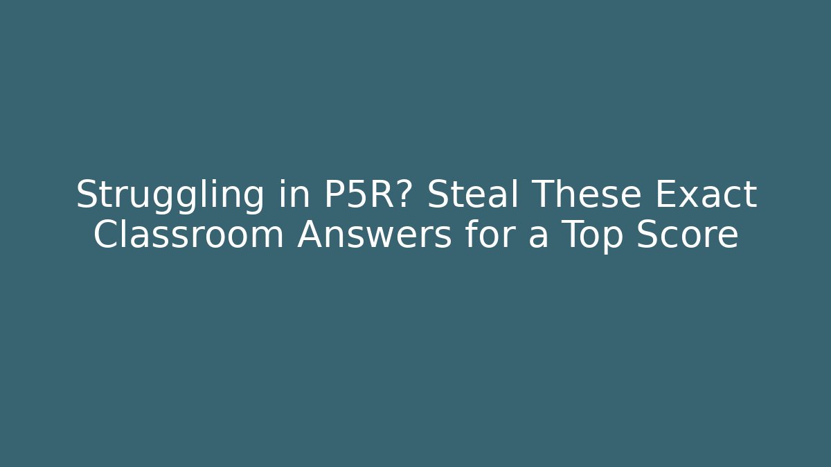 Struggling in P5R? Steal These Exact Classroom Answers for a Top Score