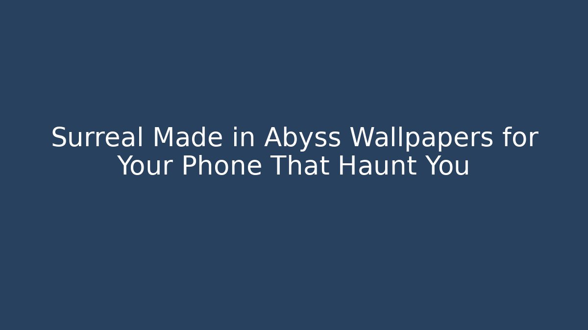 Surreal Made in Abyss Wallpapers for Your Phone That Haunt You