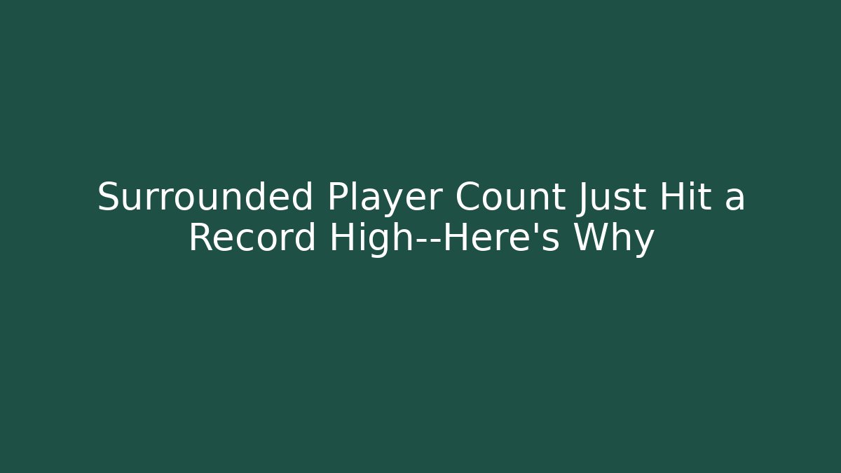 Surrounded Player Count Just Hit a Record High—Here's Why - Critter Realm