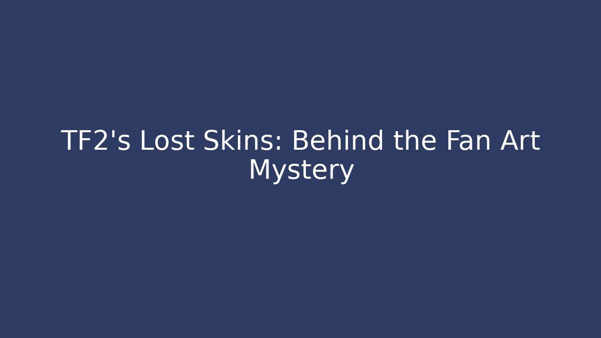 TF2’s Lost Skins: Behind the Fan Art Mystery