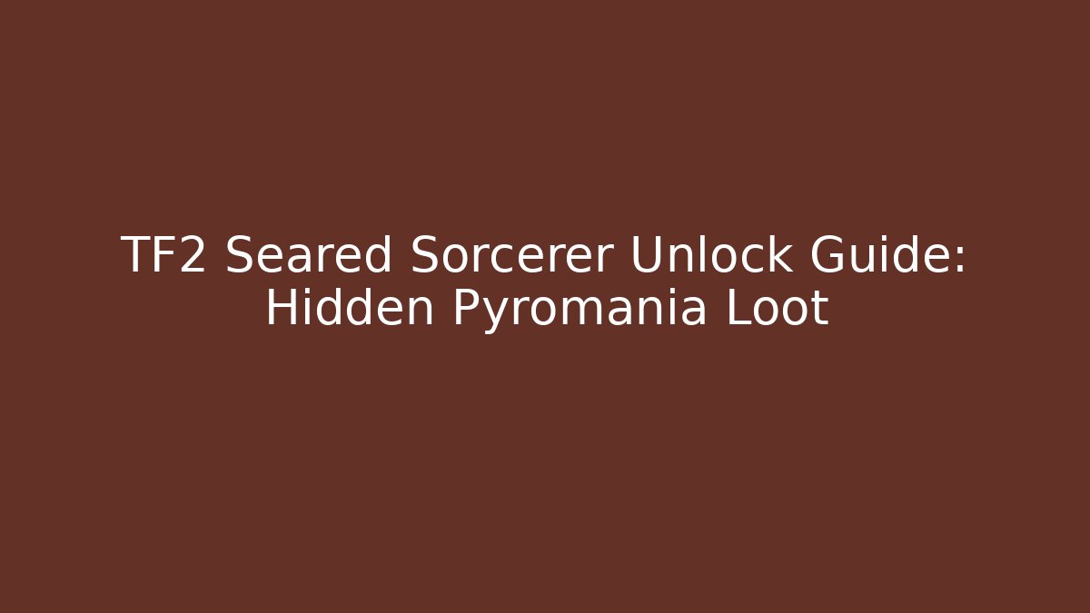 TF2 Seared Sorcerer Unlock Guide: Hidden Pyromania Loot