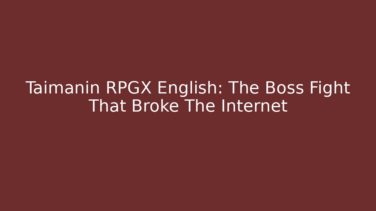 Taimanin RPGX English: The Boss Fight That Broke The Internet