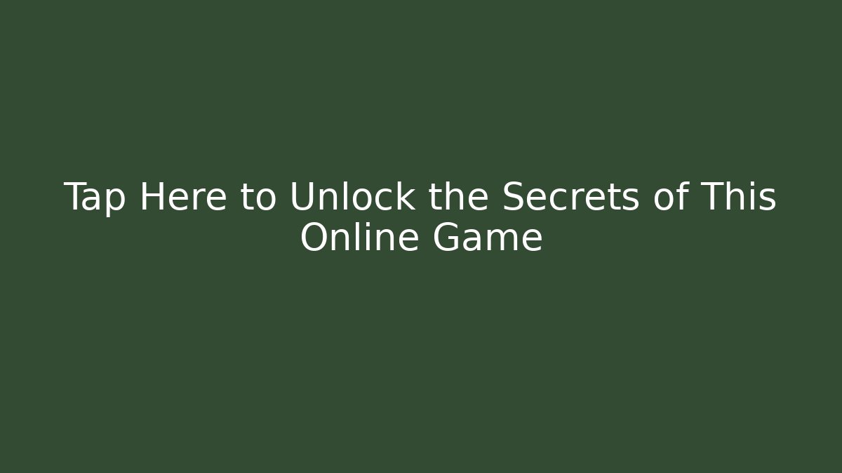 Tap Here to Unlock the Secrets of This Online Game - Critter Realm