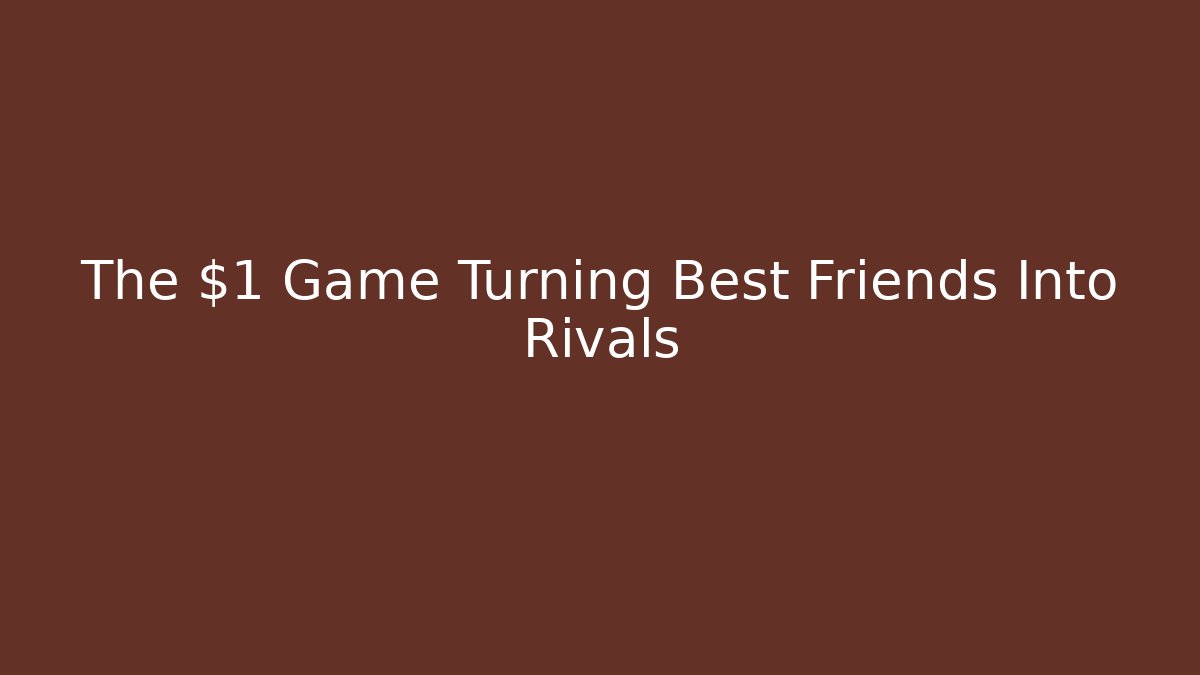 The $1 Game Turning Best Friends Into Rivals