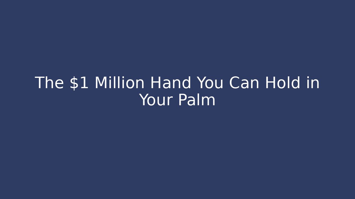 The $1 Million Hand You Can Hold in Your Palm