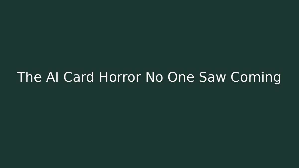 The AI Card Horror No One Saw Coming