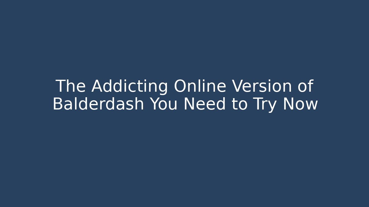 The Addicting Online Version of Balderdash You Need to Try Now