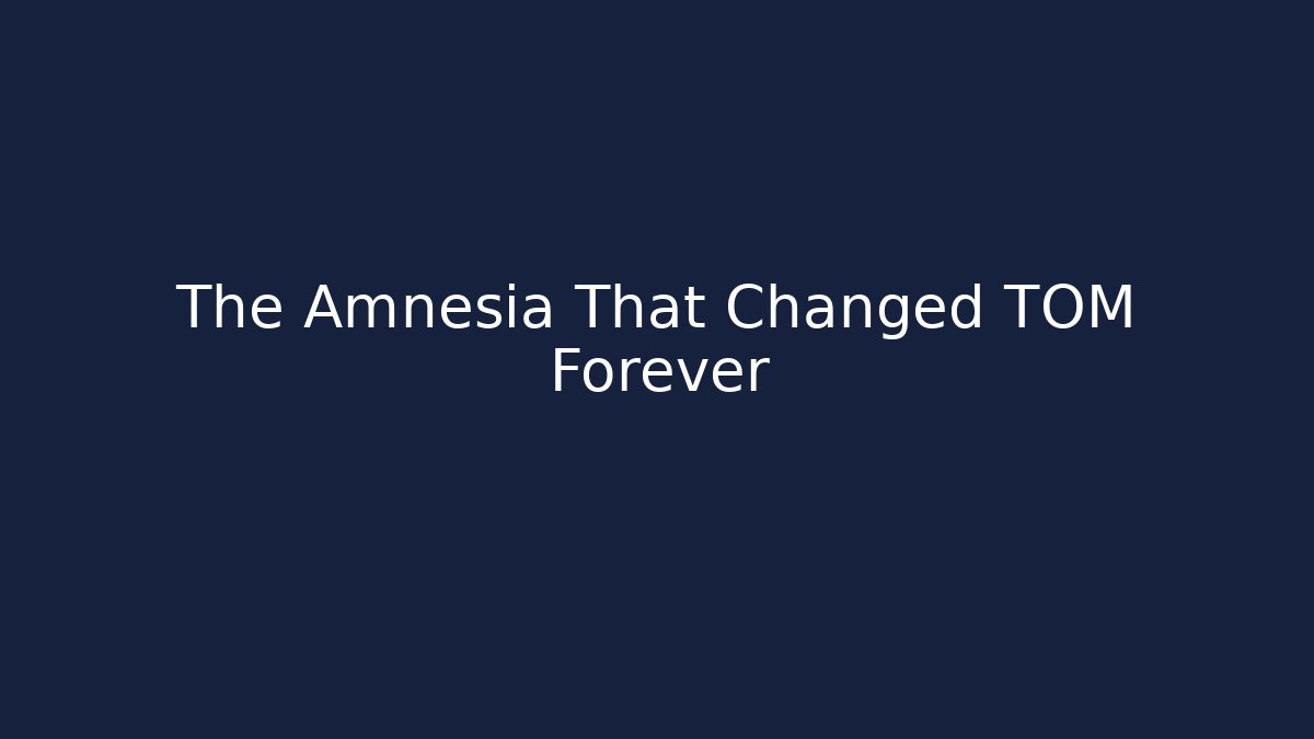 The Amnesia That Changed TOM Forever - Critter Realm