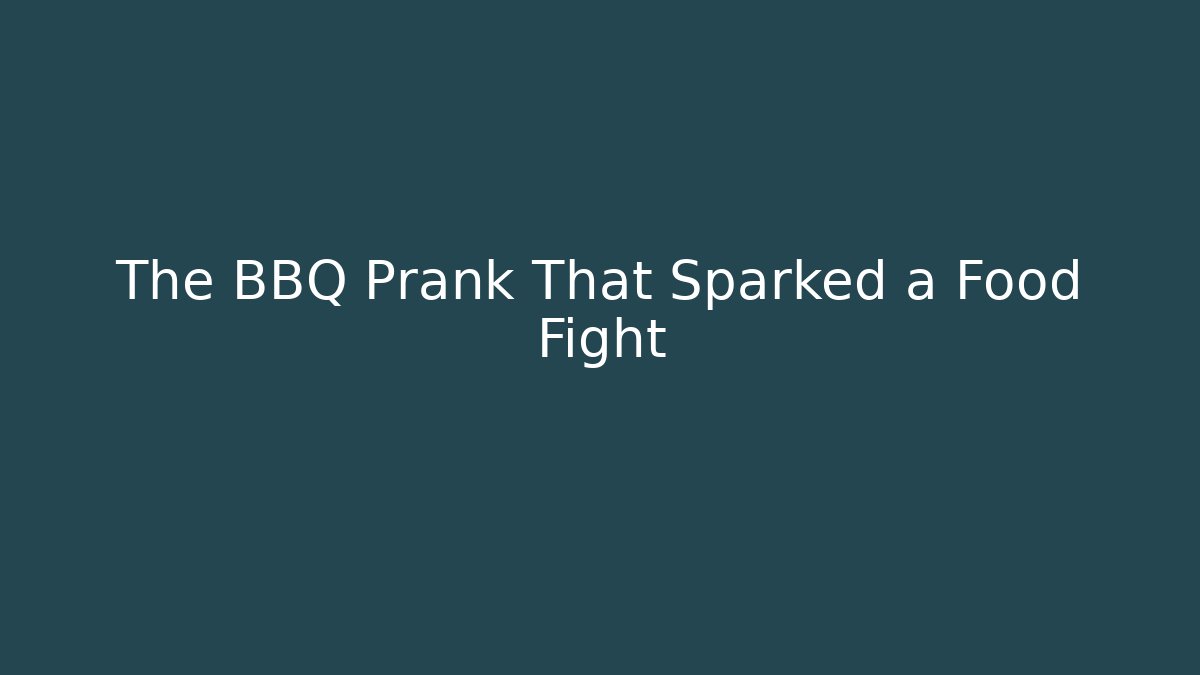 The BBQ Prank That Sparked a Food Fight