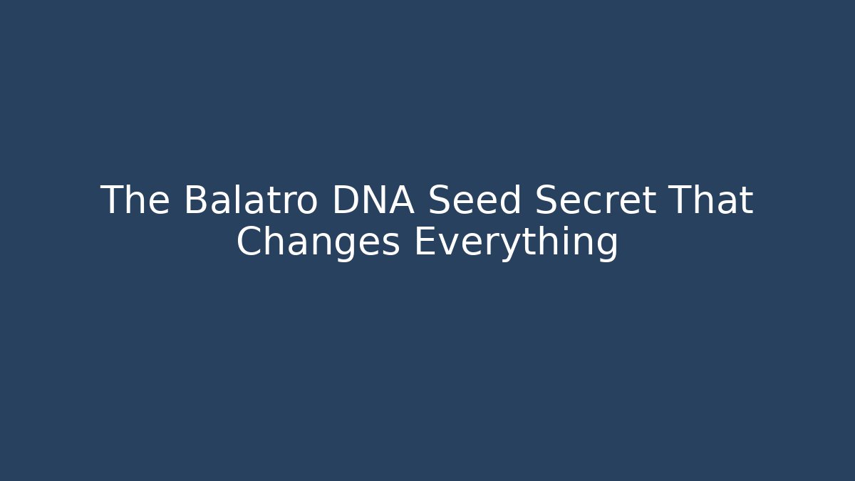 The Balatro DNA Seed Secret That Changes Everything