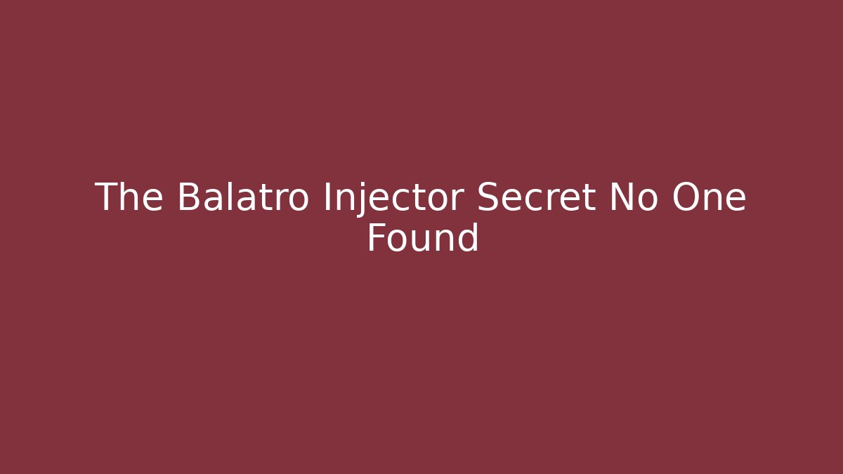 The Balatro Injector Secret No One Found