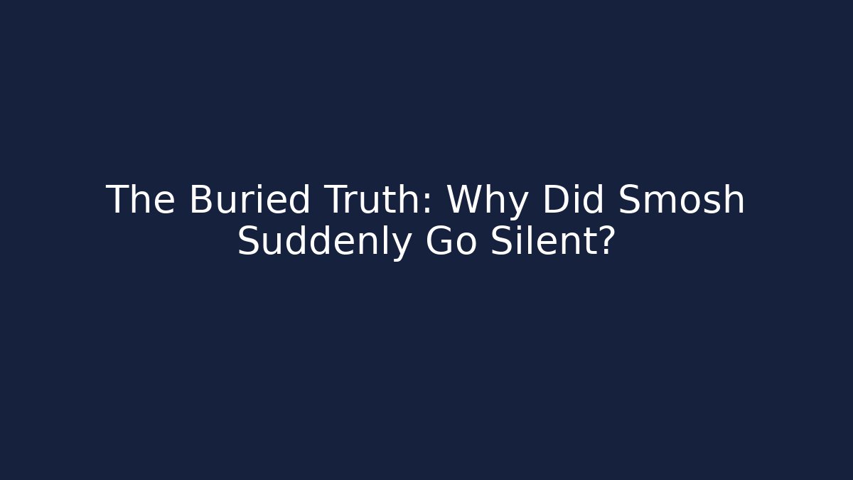The Buried Truth: Why Did Smosh Suddenly Go Silent? - Critter Realm
