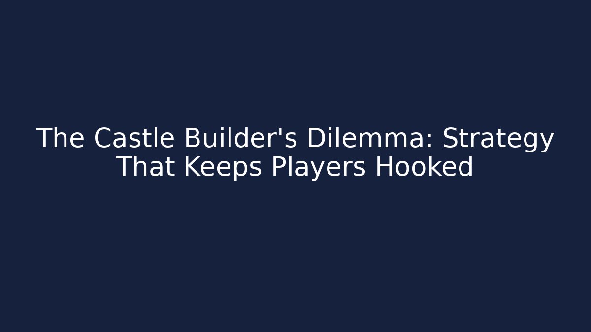 The Castle Builder's Dilemma: Strategy That Keeps Players Hooked