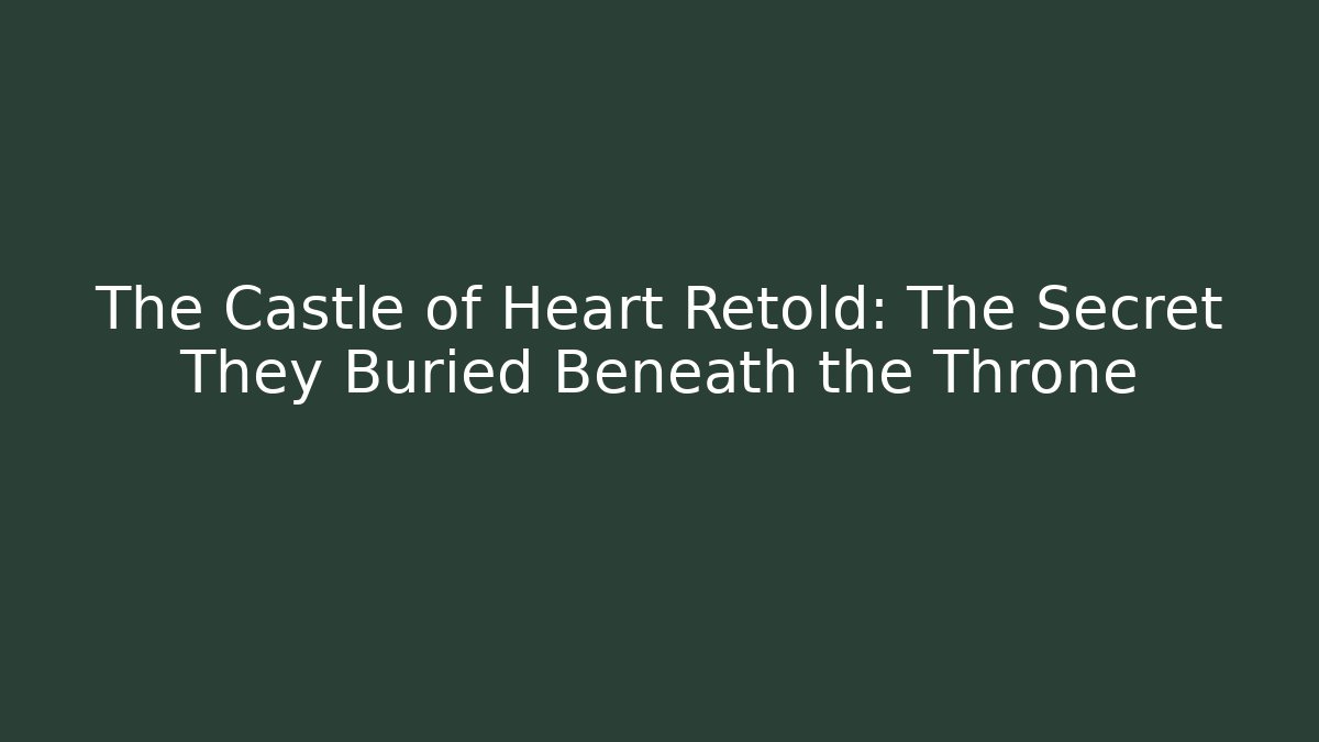 The Castle of Heart Retold: The Secret They Buried Beneath the Throne