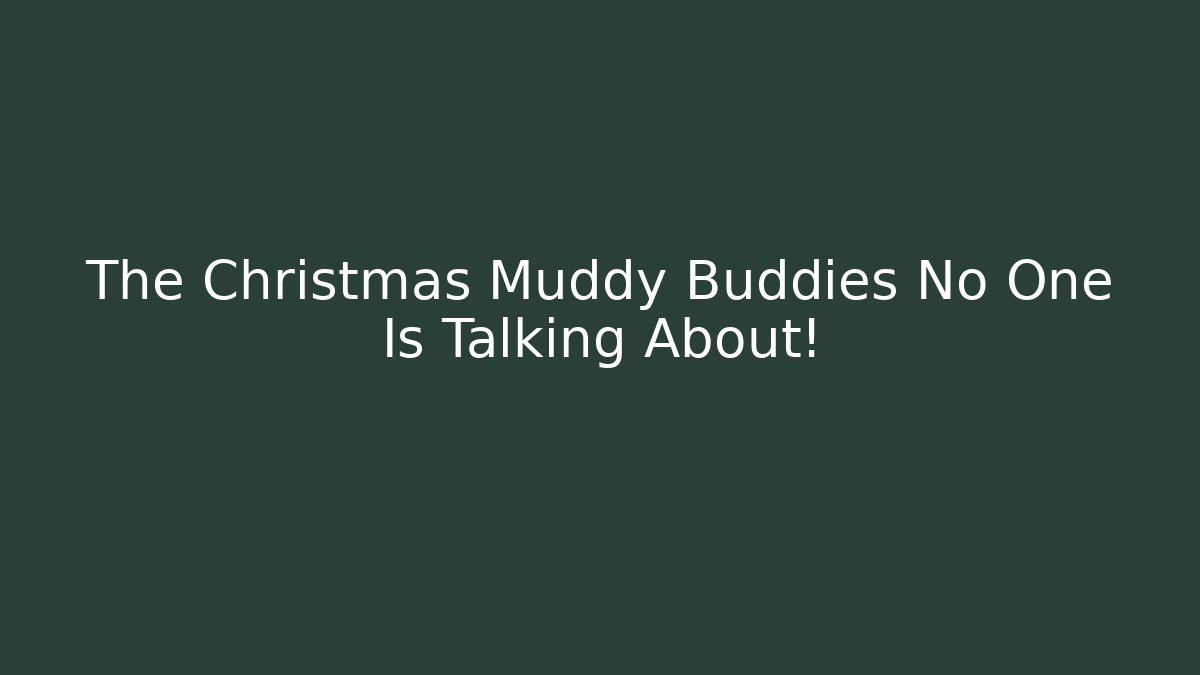 The Christmas Muddy Buddies No One Is Talking About! - Critter Realm