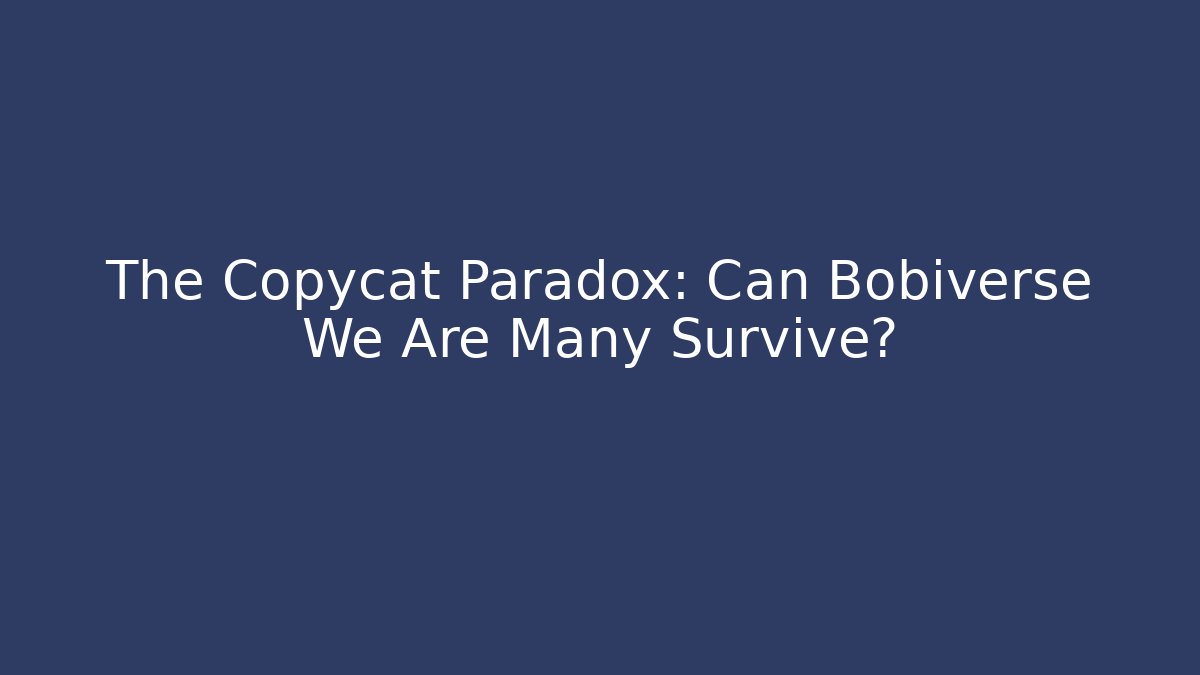 The Copycat Paradox: Can Bobiverse We Are Many Survive?