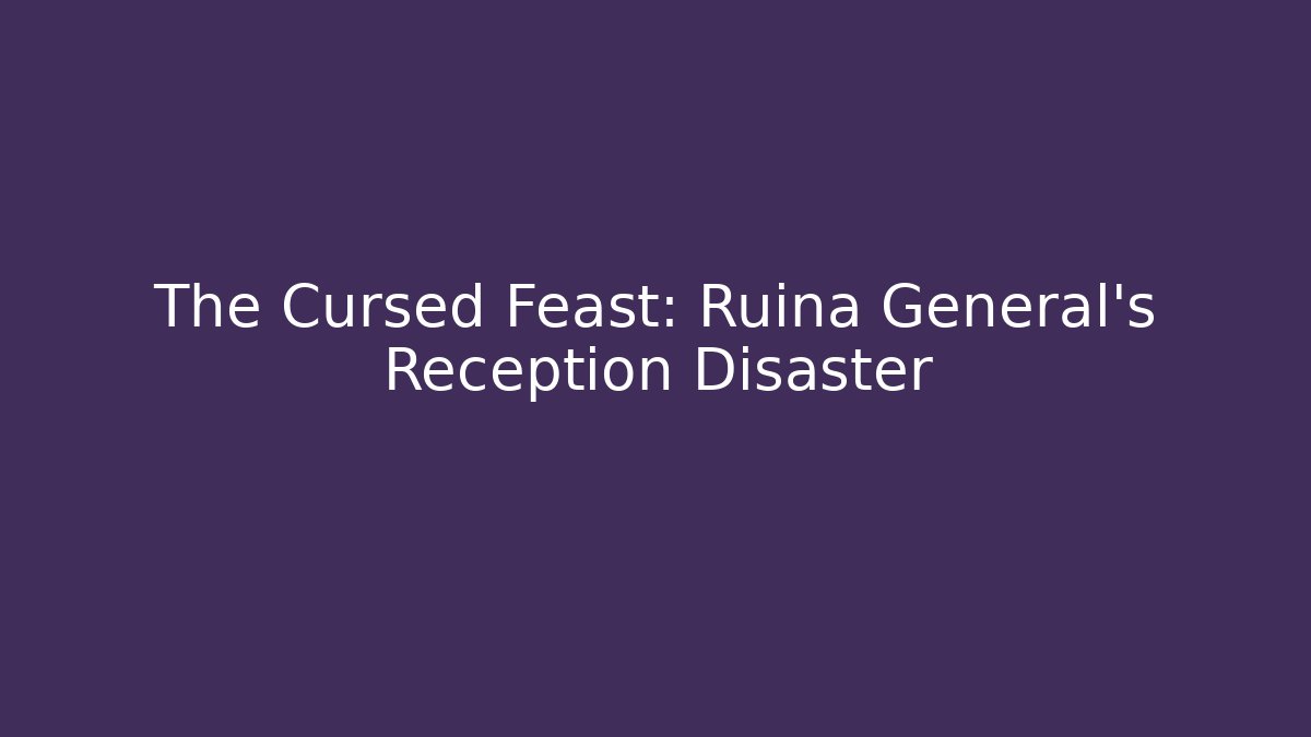 The Cursed Feast: Ruina General's Reception Disaster