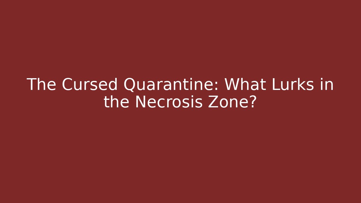 The Cursed Quarantine: What Lurks in the Necrosis Zone?