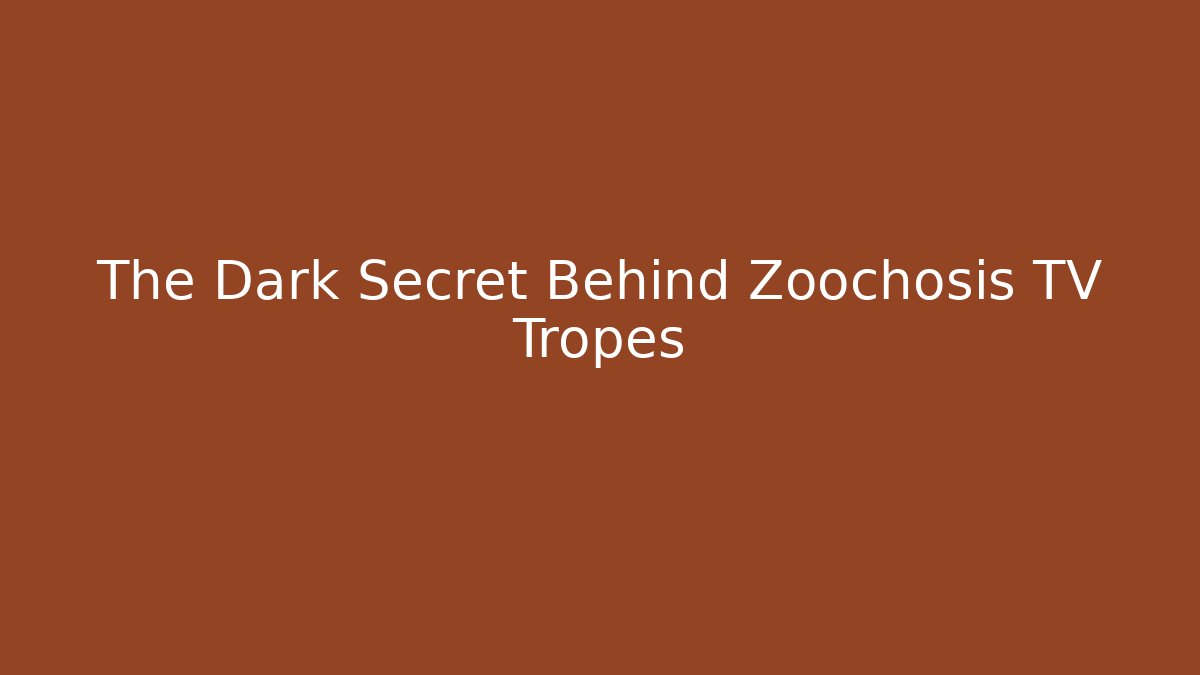 The Dark Secret Behind Zoochosis TV Tropes