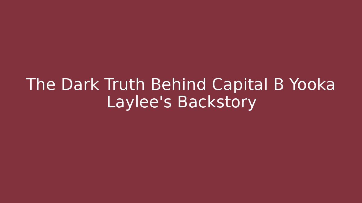 The Dark Truth Behind Capital B Yooka Laylee's Backstory - Critter Realm