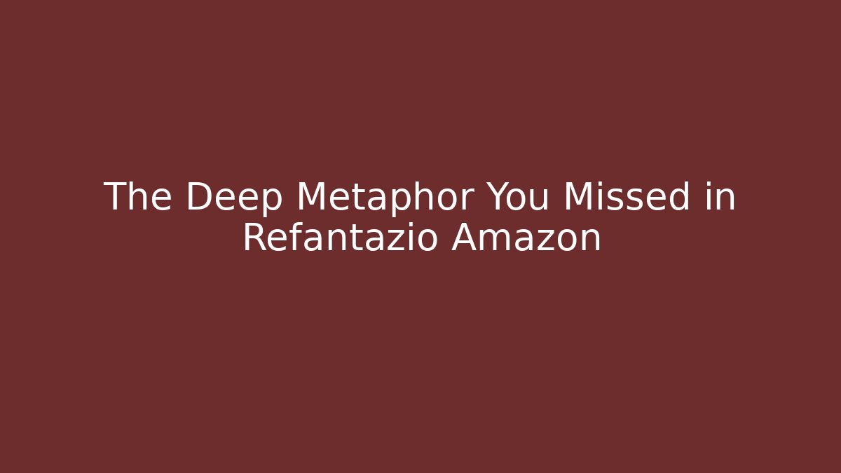 The Deep Metaphor You Missed in Refantazio Amazon