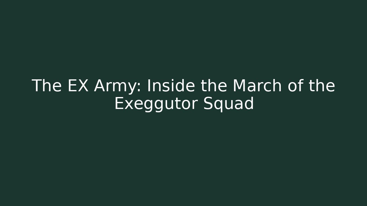 The EX Army: Inside the March of the Exeggutor Squad