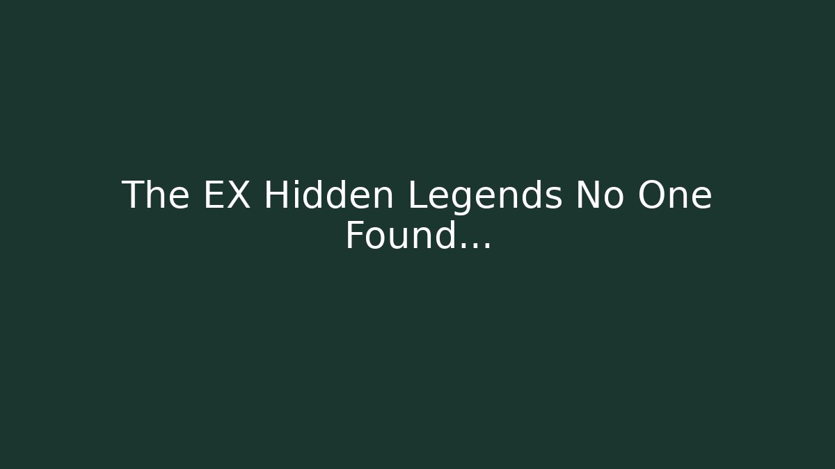 The EX Hidden Legends No One Found...