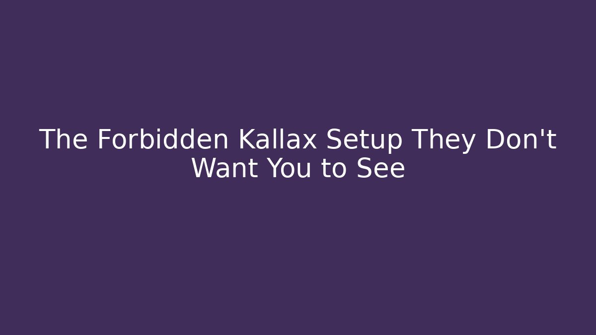 The Forbidden Kallax Setup They Don’t Want You to See